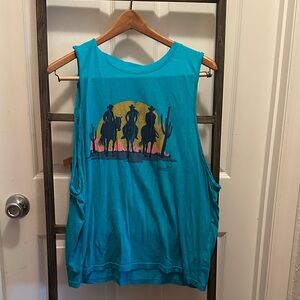Ariat Teal Relaxed Fit Tank Top